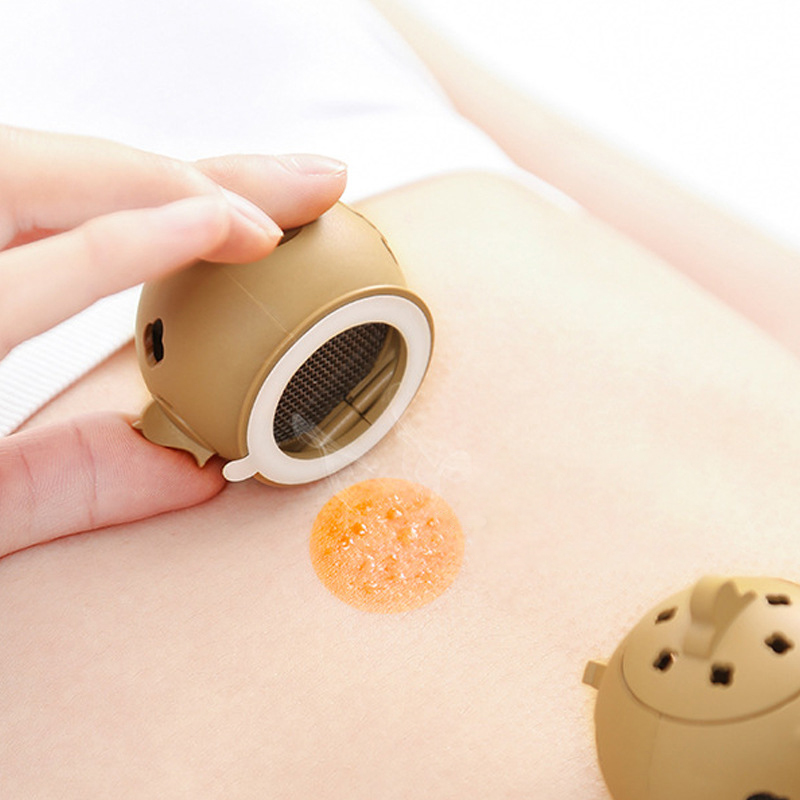 Herbal Wellness Massage - Tragbarer Mini-Moxa-Brenner – Kräuter-Wärmemassagegerät für Schröpfen,