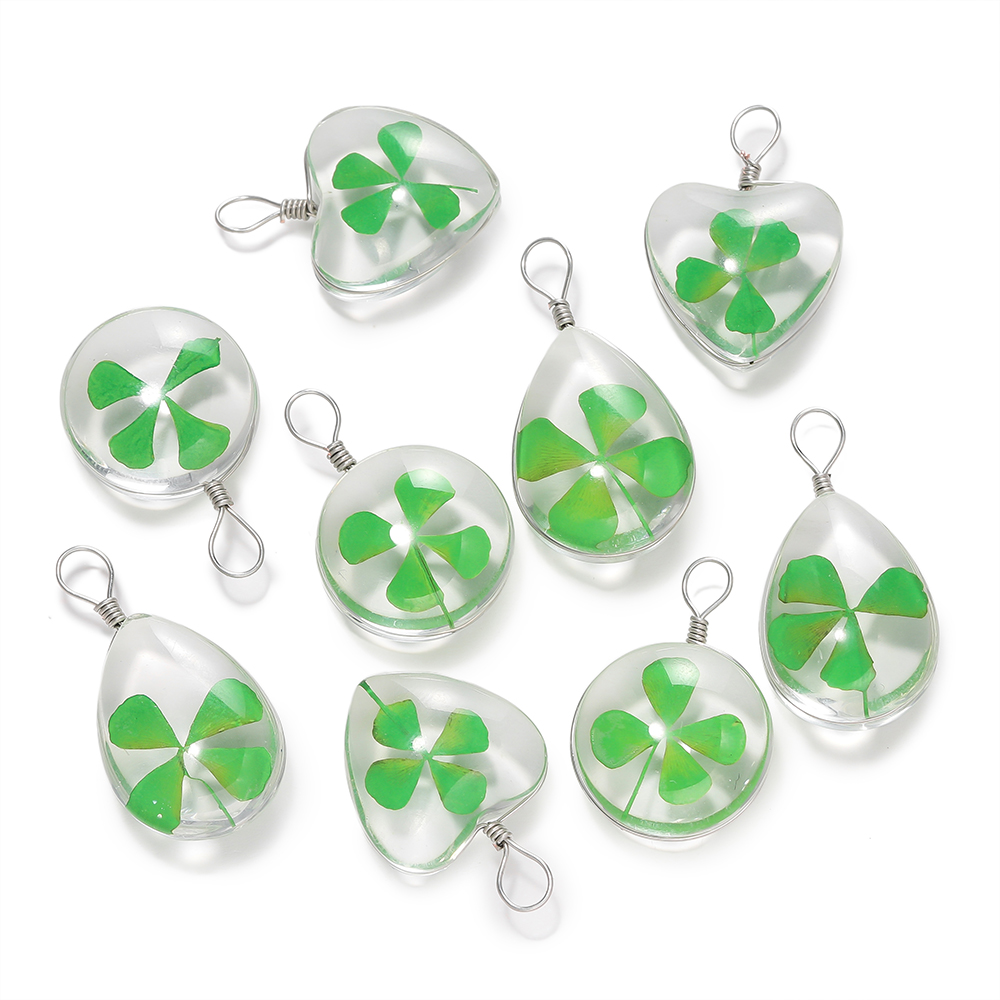 5 Stück grüner glücklicher vie – Red Clover Flower Bewertung und Preis