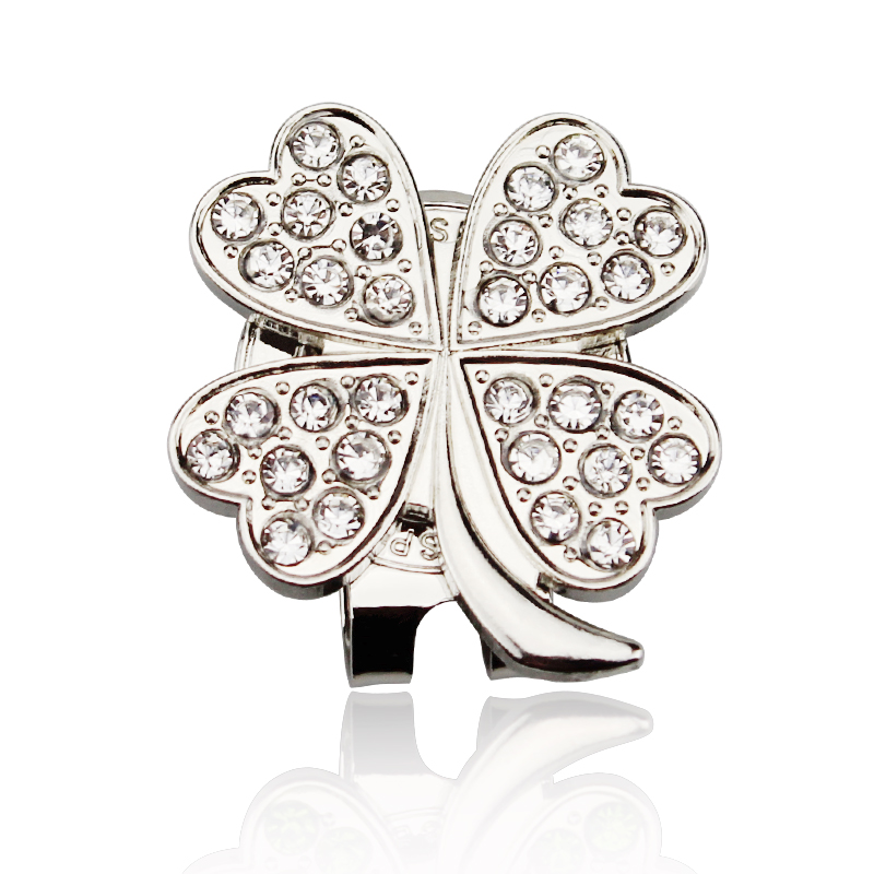 Golfball-Marker mit Diamantkri – Red Clover Flower Bewertung und Preis
