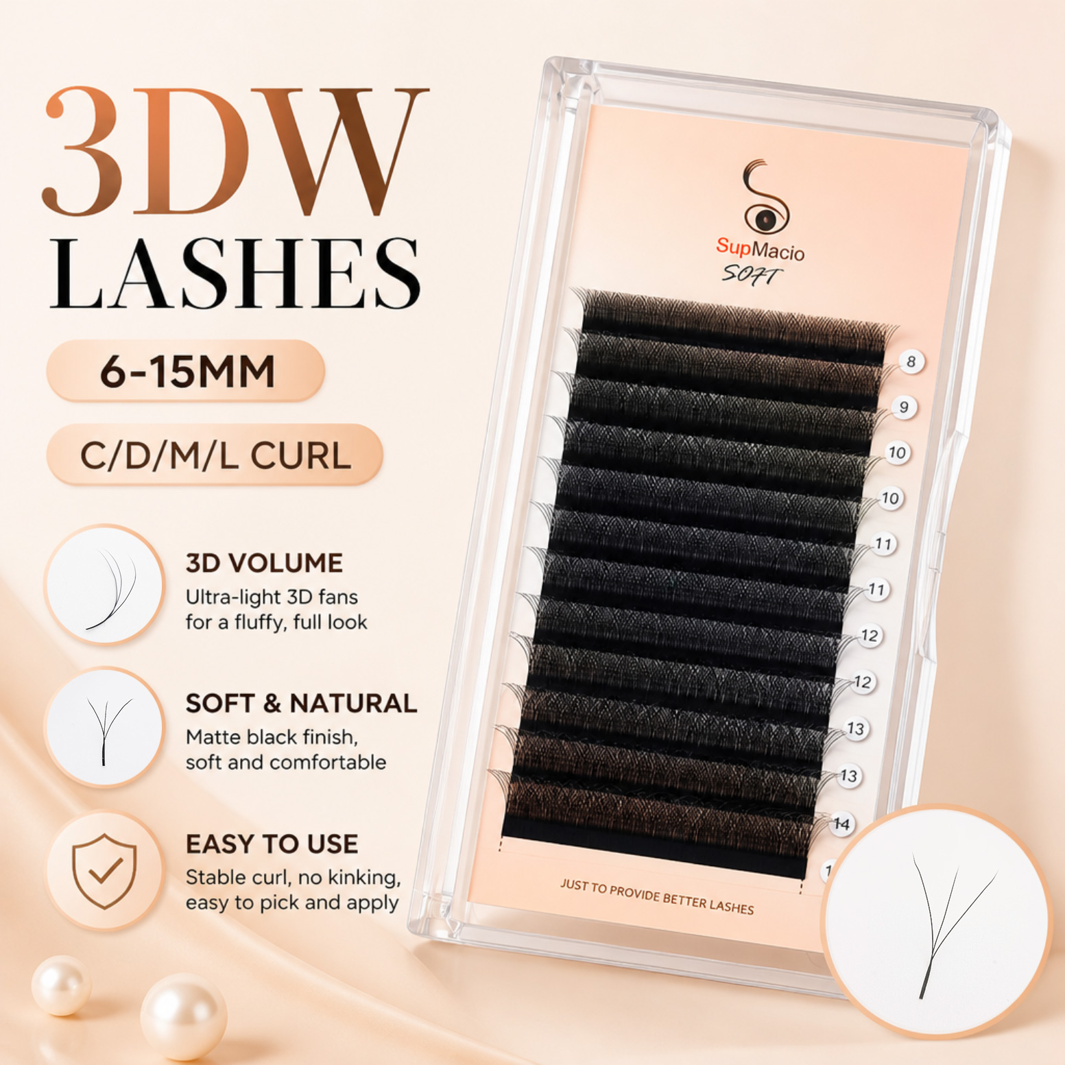 3D W Wimpernverlängerung W-For – Red Clover Flower Bewertung und Preis